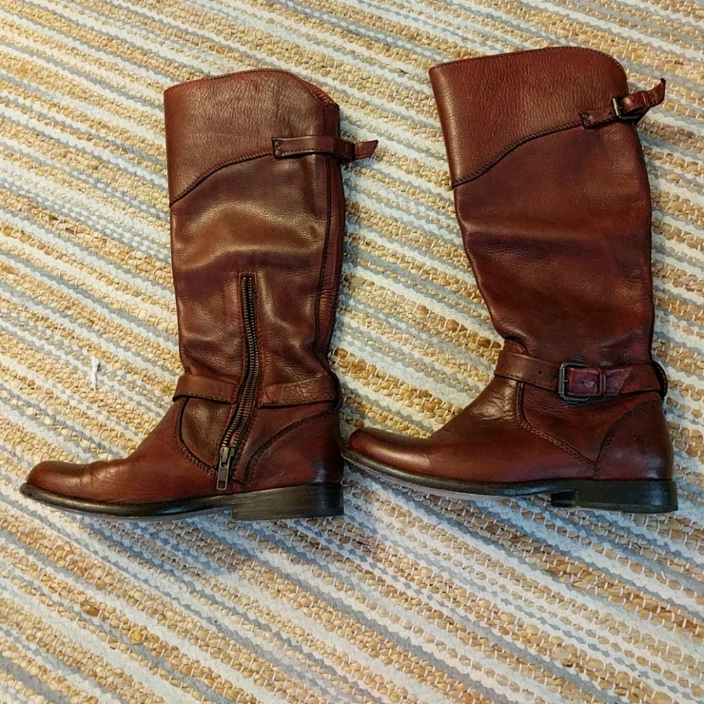 Red Frye boots